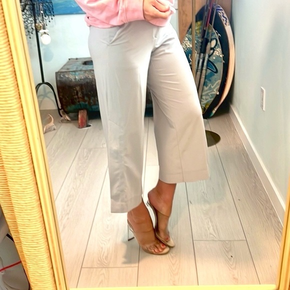 ATHLETA,Tribeca Crop Wide-Leg, Snap -Side Pants,Excellent Condition, Clay,Size 2 - Picture 8 of 13